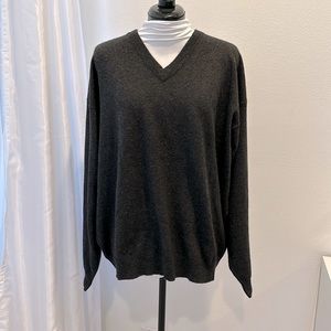 Uomo Bravo 100% Cashmere Sweater dark gray sz XL
